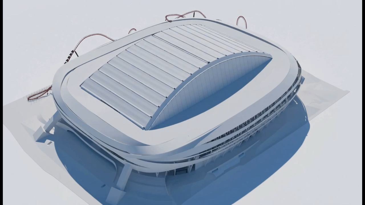 Maquette structurelle du stade